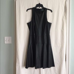 NWT Ralph Lauren black faux leather dress. 12